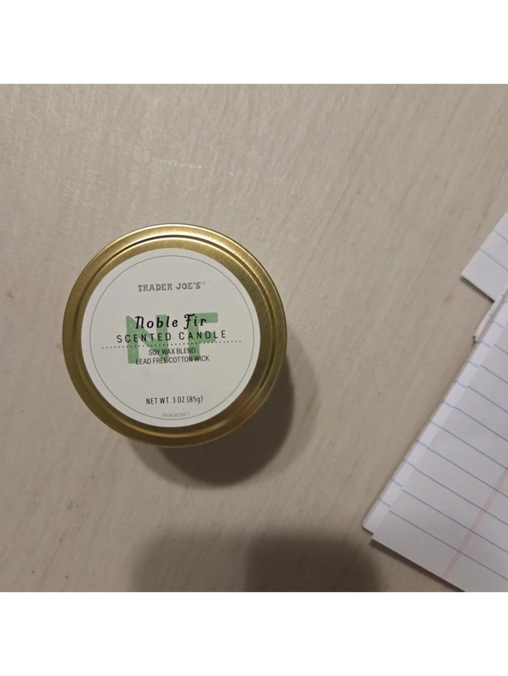 Trader joes noble fir candle 3oz